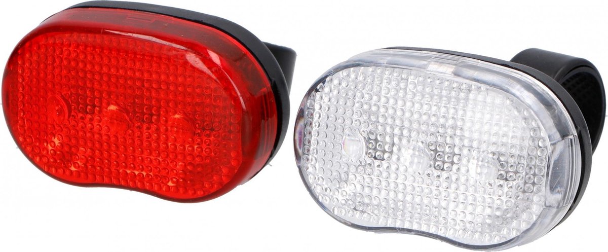 Fietsverlichtingset Inclusief batterijen | SET| 5 ledlampjes |Veiligheid Lampjes |Snelle levering in nederland