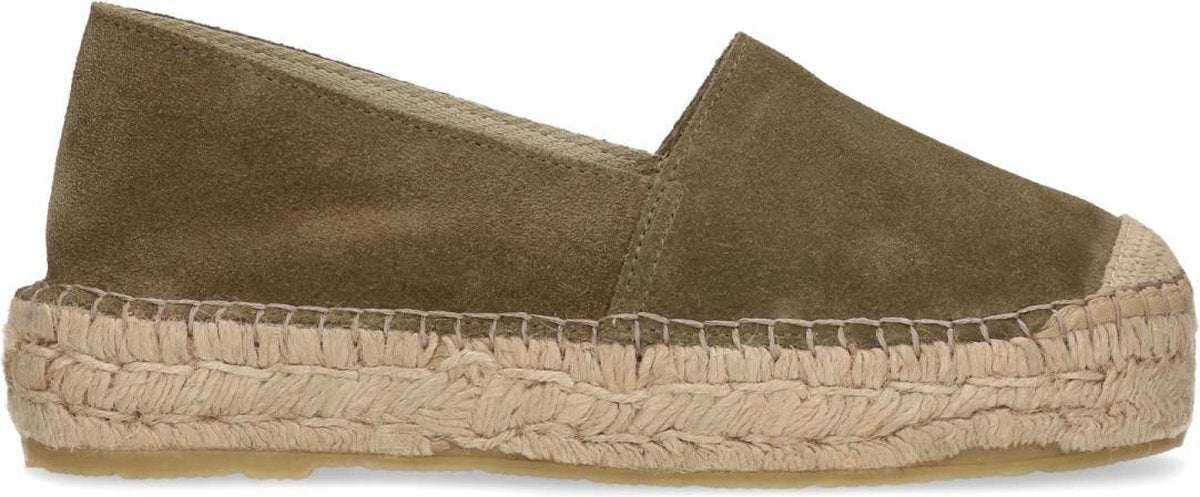 Sacha - Dames - Groene platform espadrilles - Maat 38