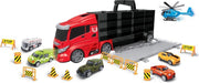 Luna Autotransporter City 63 Cm Zwart/rood 16-delig