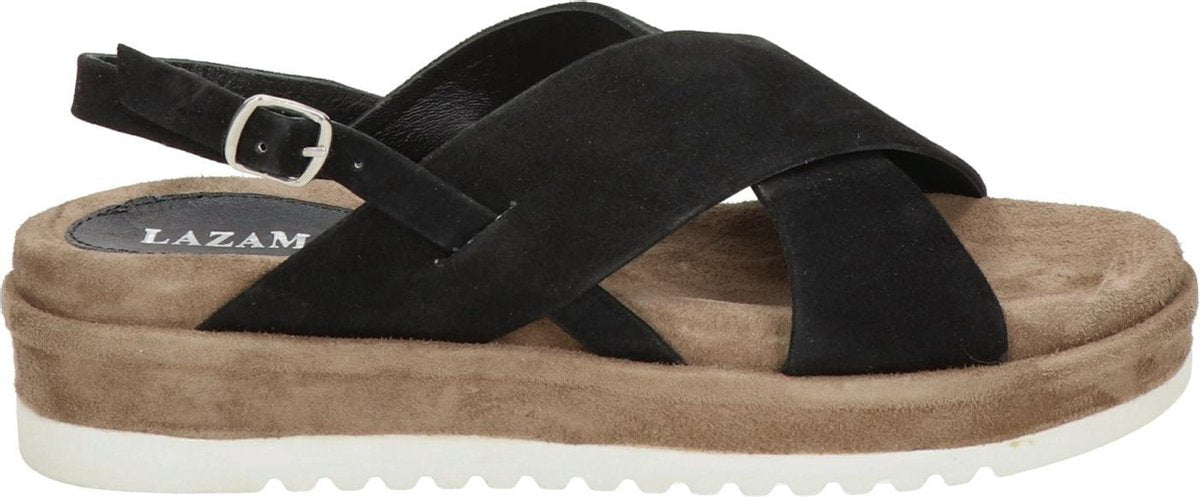Lazamani dames sandaal - Zwart - Maat 42