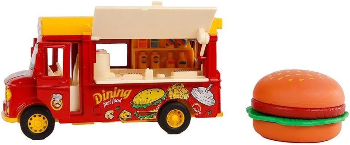Hambugertruck pb + licht/geluid: 11 cm