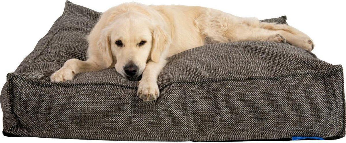 AB Orthopedisch Hondenbed Square Bruin-Zwart-Beige 100x100x20 - Hondenkussen