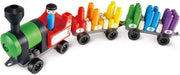 Polym Rainbow Counting Train Bouwblokken 63-delig