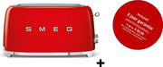 Smeg - TSF02RDEU MkIII - Broodrooster - 4 sneden - Rood