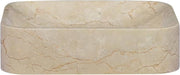 vidaXL Gootsteen 40x40x10 cm marmer crèmekleurig  VDXL_149180