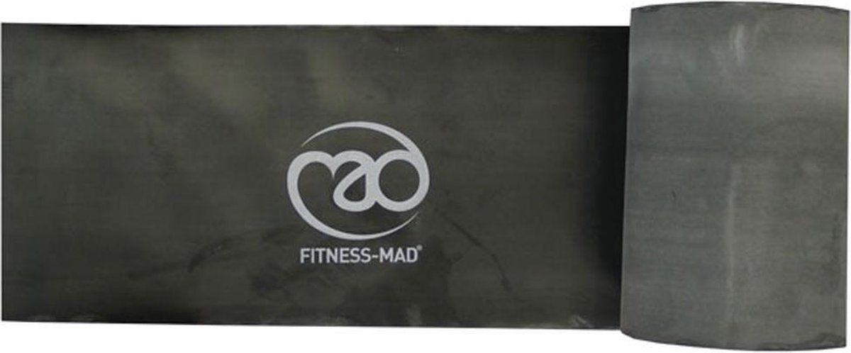 MADFitness - Weerstandband Strong - Rol 15 meter - Zwart