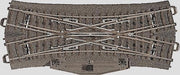 H0 Märklin C-rails (met ballastbed) 24624 Engels wissel 24.3 ° Met elektrische aandrijving en verlichte wissellantaarn 188.3 mm