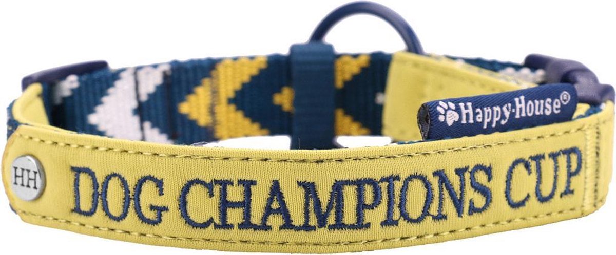 Happy-House Halsband Sportive Geel&Blauw&Wit 44x2 cm