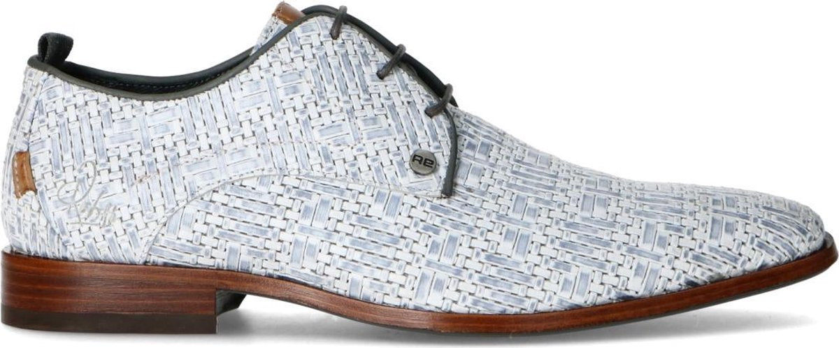 Rehab - Heren -  Greg weave lichtgrijze veterschoenen - Maat 42