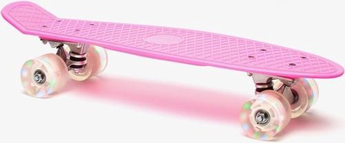 Osaga  skateboard met lichtjes wielen - Roze - Maat ONE SIZE