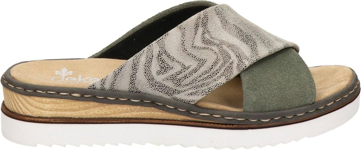 Rieker dames slipper - Grijs - Maat 40