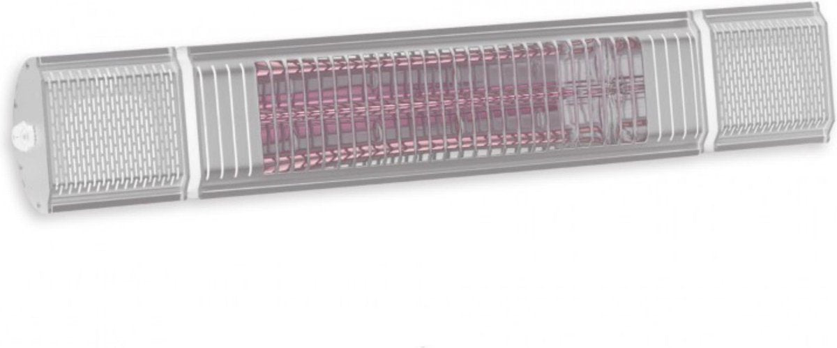 Welltherm Stream & Beam terrasverwarmer Zilver 2000 Watt met Wifi en afstandsbediening