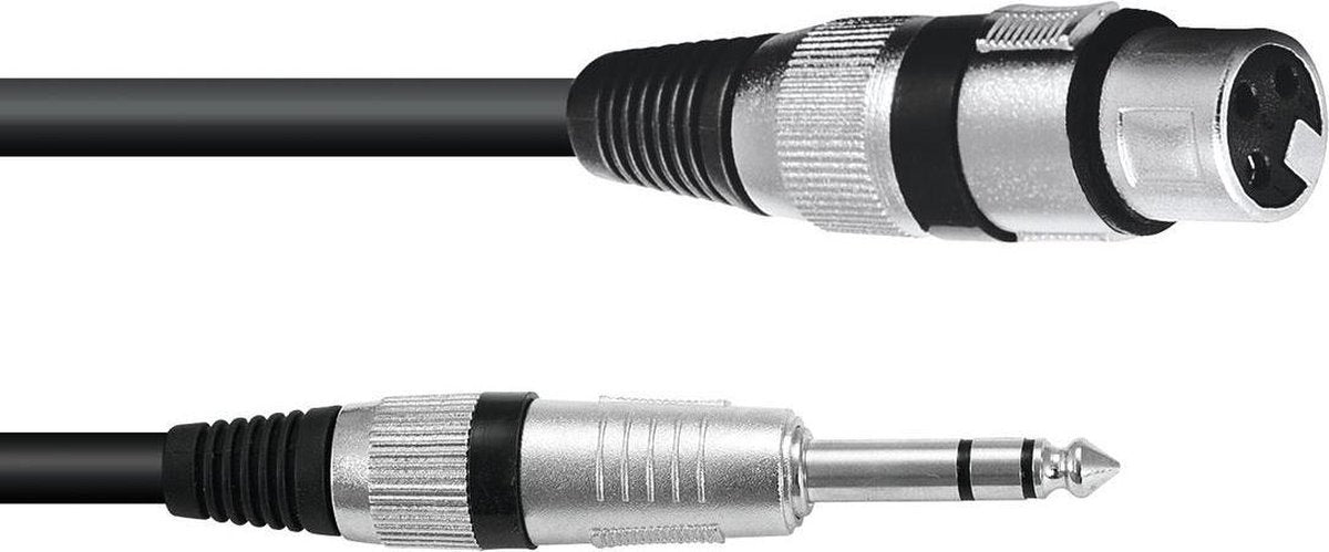 OMNITRONIC Adaptercable XLR(M)/Jack stereo 0.9m bk