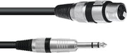 OMNITRONIC Adaptercable XLR(M)/Jack stereo 0.9m bk
