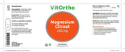 VitOrtho Magnesium Citraat 200 mg - 250 tabletten - Mineralen - Voedingssupplement
