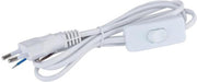 Voedingskabel met Schakelaar - Igory Entim - 220V - 2 Aderig - 1.5 Meter - Wit