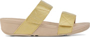 FitFlop  Vrouwen Leren  Slippers / Damesschoenen Textured slides - Goud - Maat 36