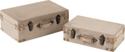 J-Line Set Van 2 Koffers Velvet Grijs