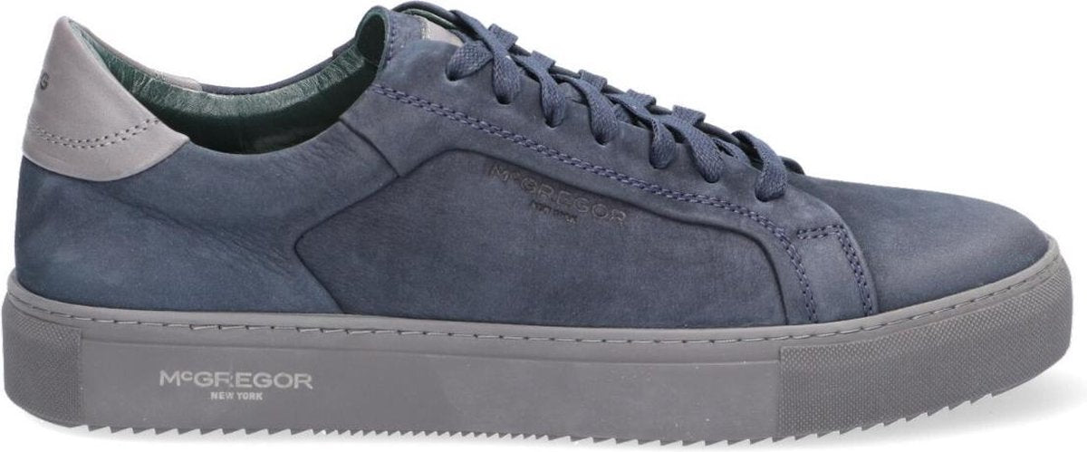 McGregor Heren Sneakers - Blauw - Lage Sneakers - Leer - Veters