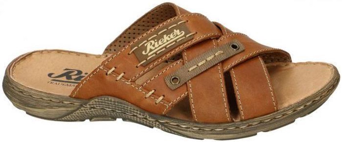 Rieker Slippers cognac - Maat 47