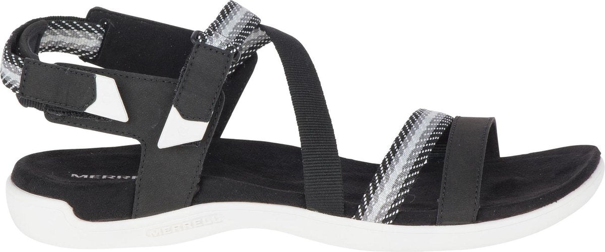 Merrell District Mendi  Sandalen - Maat 39 - Vrouwen - zwart/wit