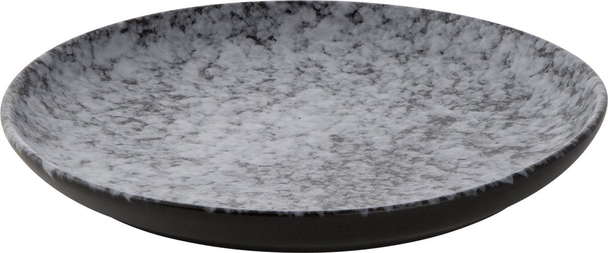 Palmer Bord Rocks 21 cm Zwart Grijs Porselein 1 stuk(s)