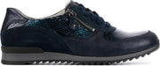 Waldlaufer Vrouwen Leren Sneakers / Damesschoenen 370013 - Blauw - Maat 39.5