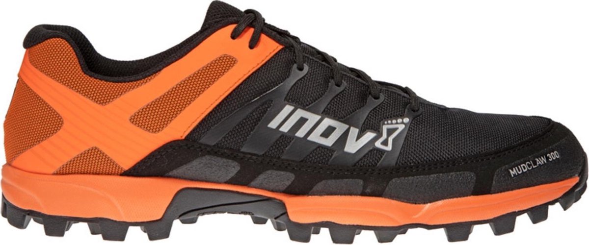 Inov-8 Mudclaw 300 Heren - Zwart / Oranje - maat 44.5