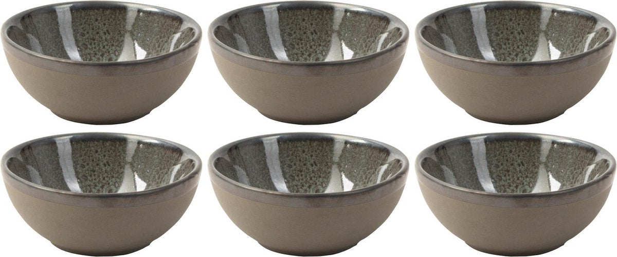 Schaaltje Ø 9x4cm Groen Table Tales Marvelous - set 6 stuks