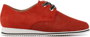 Hassia Vrouwen Suède Veterschoenen / Damesschoenen Lage sneakers 301569 - Oranje - Maat 36