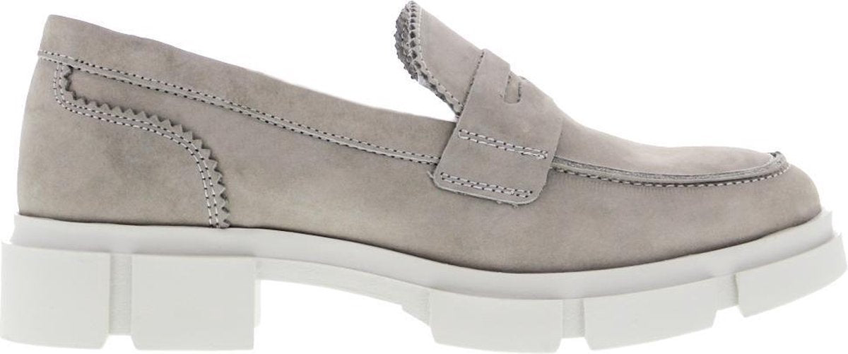 Tango | Romy 11-d grey nubuck loafer - grey sole | Maat: 39