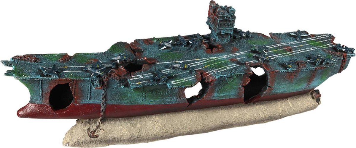 Vliegdekschip aquarium element 68x17