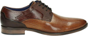 Bugatti heren veterschoen. - Cognac - Maat 44
