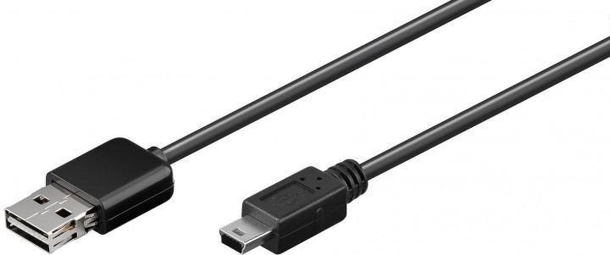 Wentronic - USB 2.0 A Male naar USB 2.0 Mini Male - 1 m