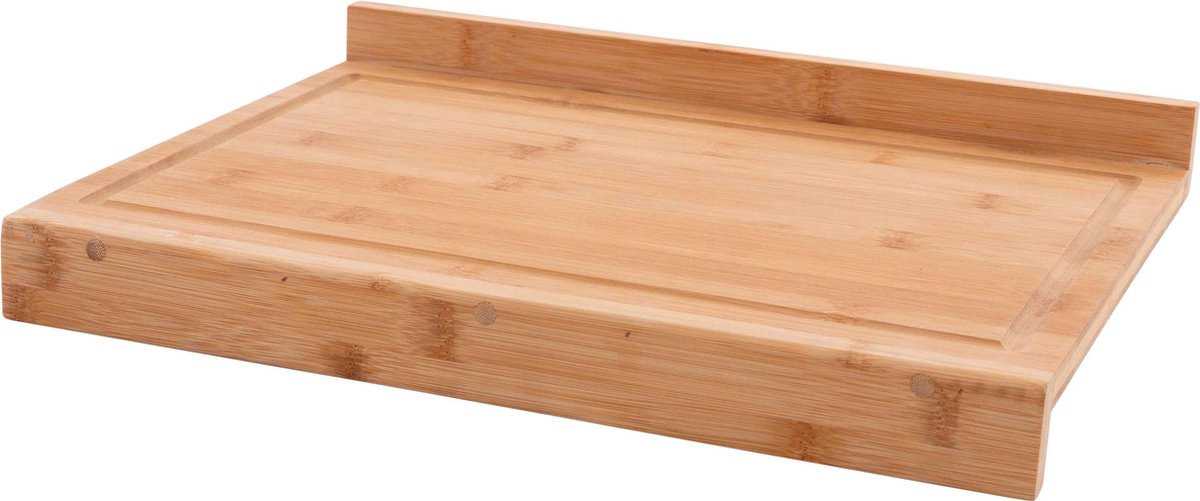 Point-Virgule Snijplank met opstaande randen + saprand - bamboe - 40 x 30 x 4 cm