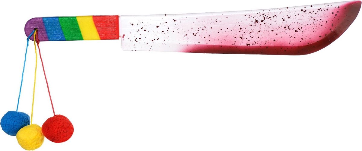 AMSCAN - Bloederige clown machete voor volwassenen - Accessoires > Overige