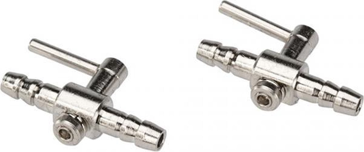 Aqua Della Metalen doorvoerkraan voor slang 2ST - 4/6MM