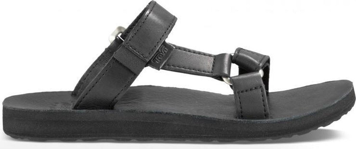 Teva Dames Universal Slide Leather Zwart Maat US5 EU36