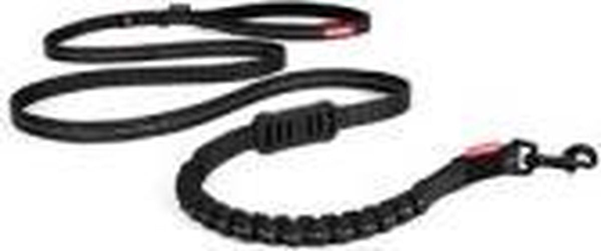 EzyDog Zero Shock LITE hondenlijn - Zwart - 180 cm