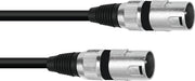 OMNITRONIC Adaptercable XLR(M)/XLR(M) 0.2m bk