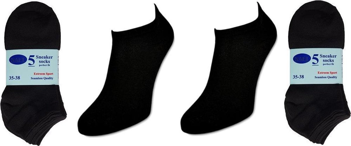 Naft Katoenen sneakersokken Multipack Unisex Sneakersokken - 10 paar - maat 35/38