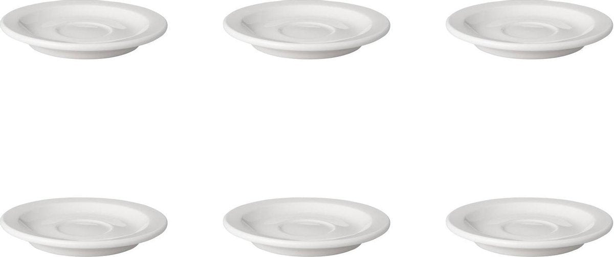 Mammoet Schotel smalle rand Budgetline 14 cm Wit 6 stuk(s)