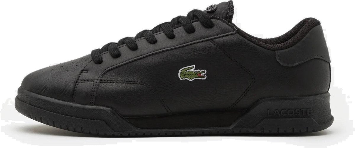 La Coste Twin Serve heren sneakers zwart