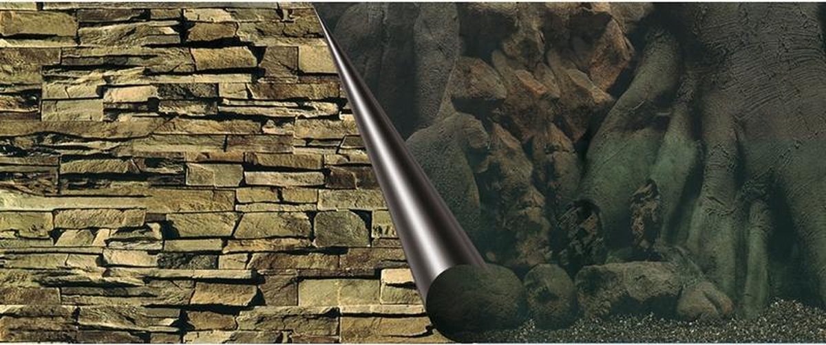 Auqa Della Poster achterwand tree & rock 80x40cm