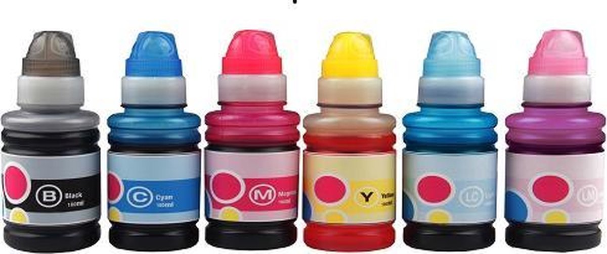 Compatible navulflesje voor Epson T6736 licht magenta voor EcoTank L800 L801 L805 L810 L850 L1800 van ABC