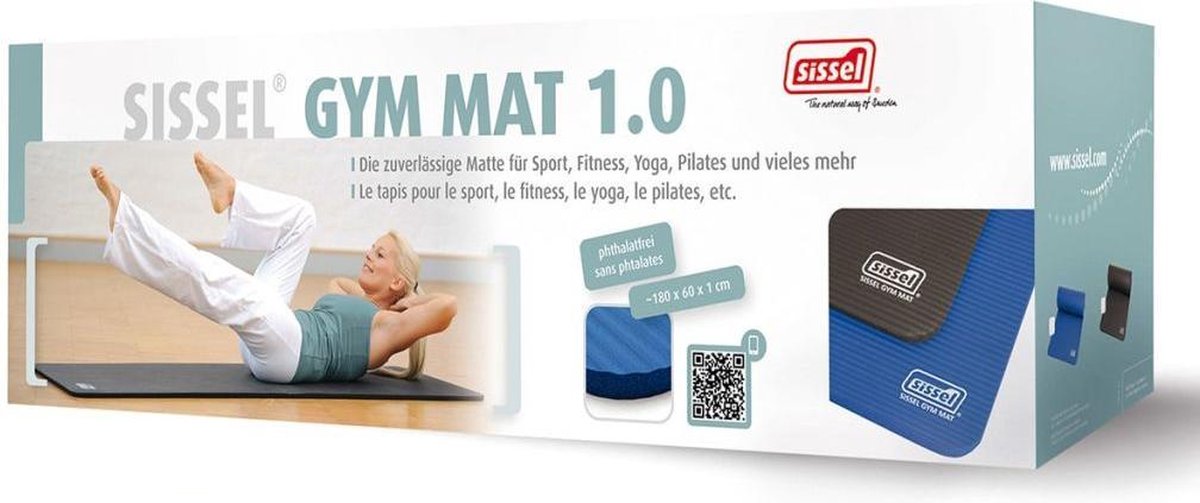 Sissel Sportmat 180x60 cm blauw SIS-200.004.5