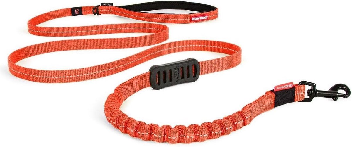 EzyDog Zero Shock LITE - Hondenlijn - 180cm - Oranje