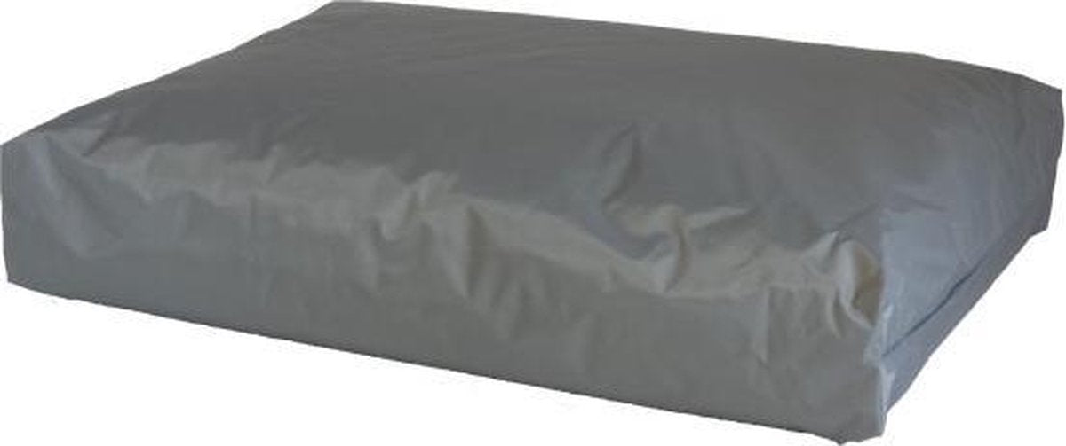 Losse hoes hondenkussen nylon silver maat 90x120x15 cm