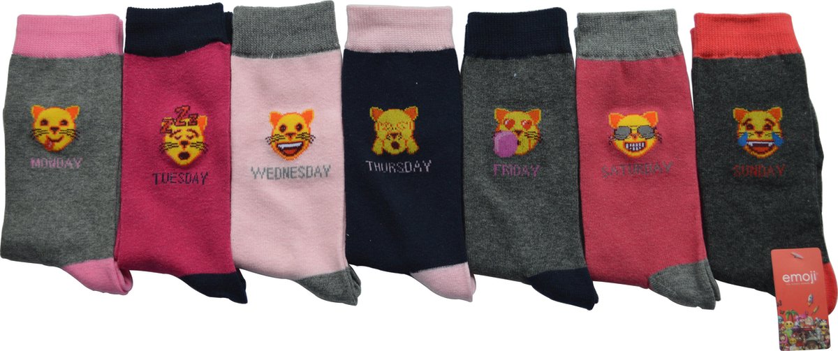 Emoji Cats Multipack Meisjes Maat 31-34