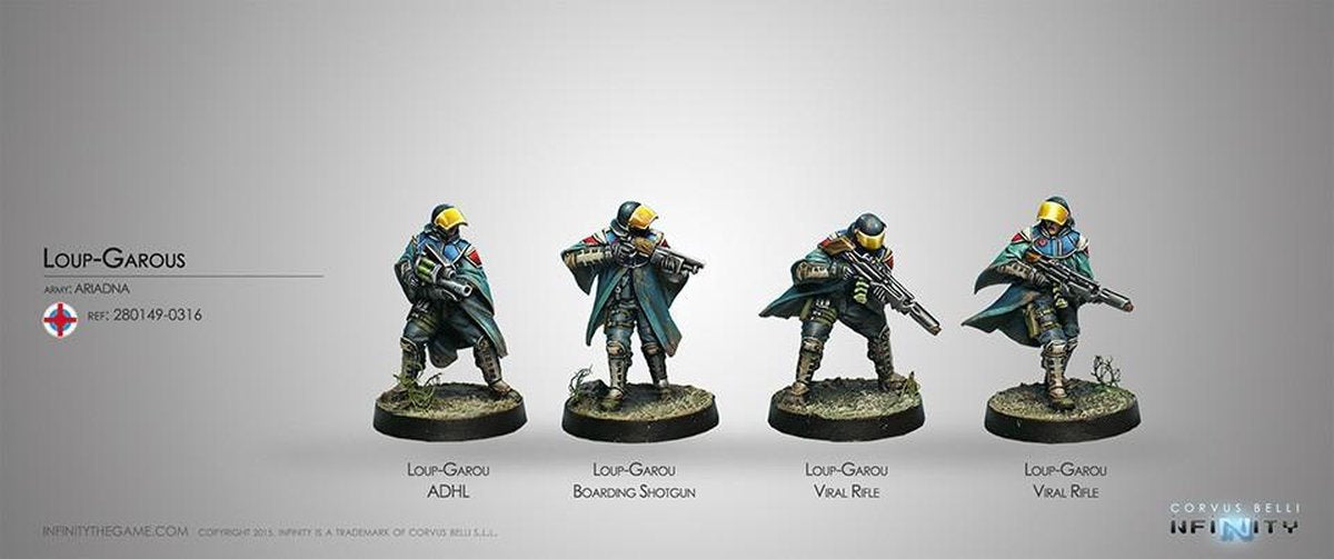Infinity Ariadna Loup-Garou. (Box with 4 male figures)